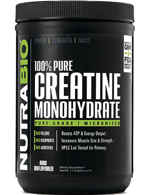 NUTRABIO® 100% PURE CREATINE MONOHYDRATE